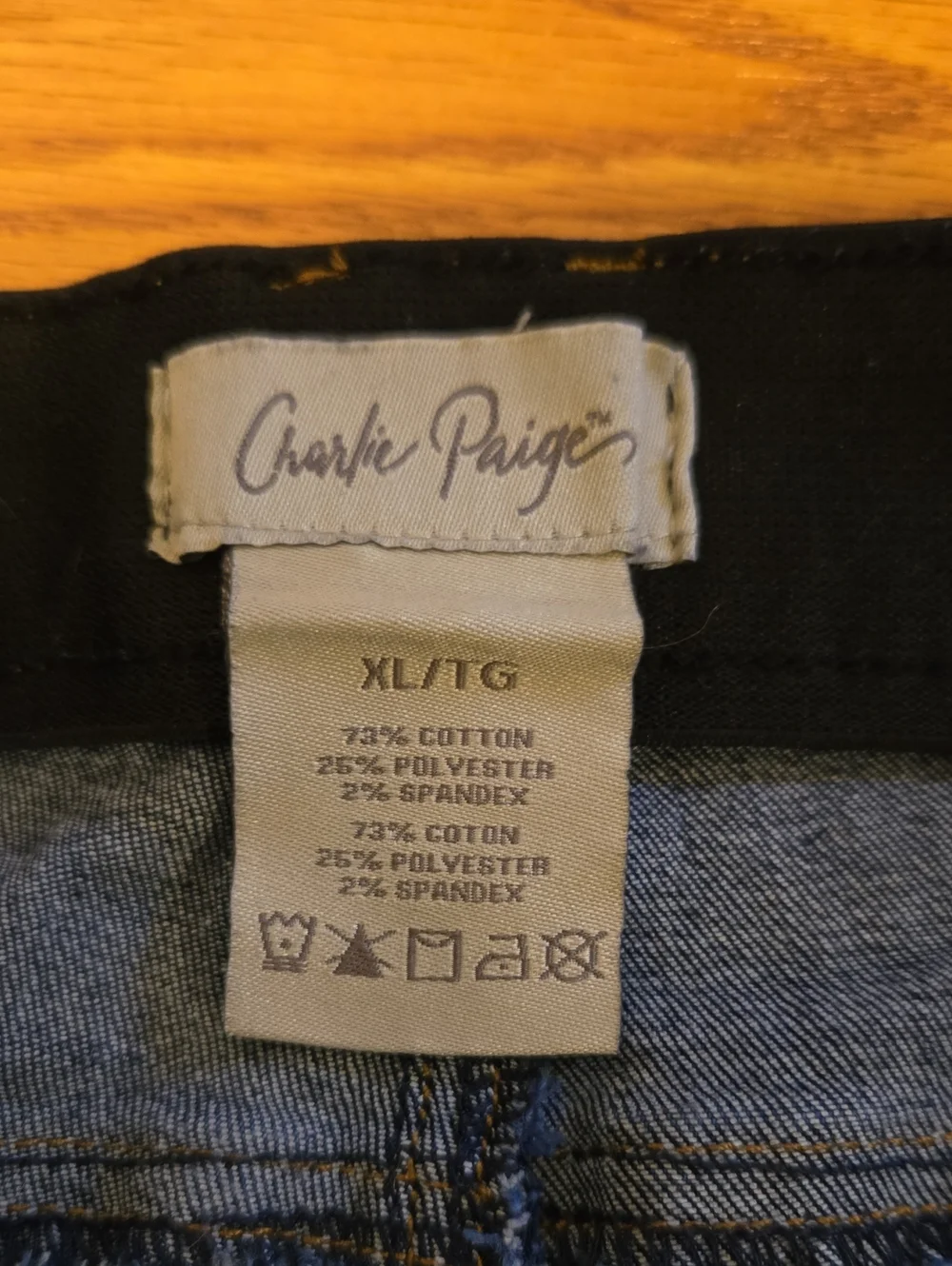 Charlie Paige Dark Blue Denim Cutoff Shorts